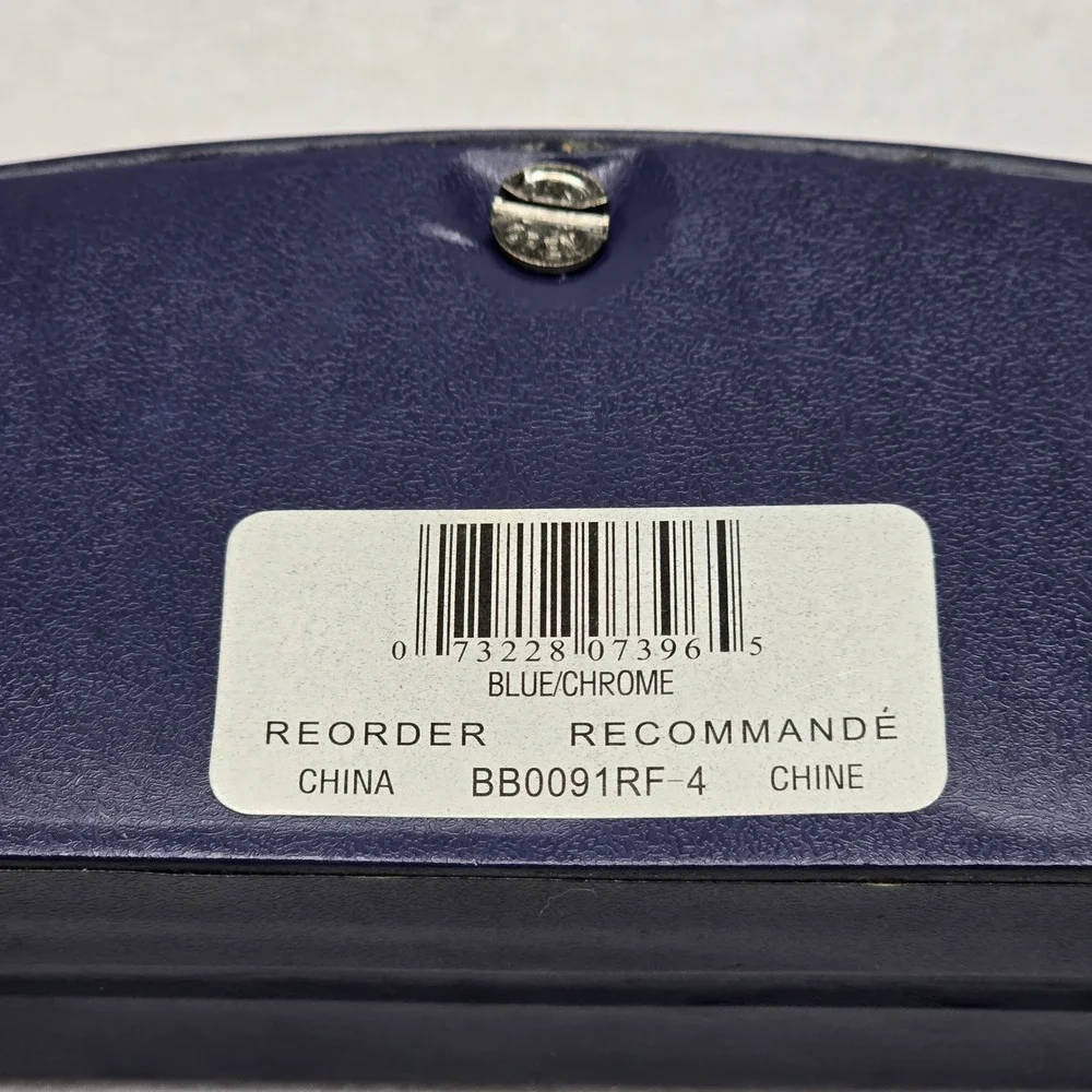 Bill Blass Blue Chrome Ballpoint Pen Mechanical Pencil Set Refills BB0091RF